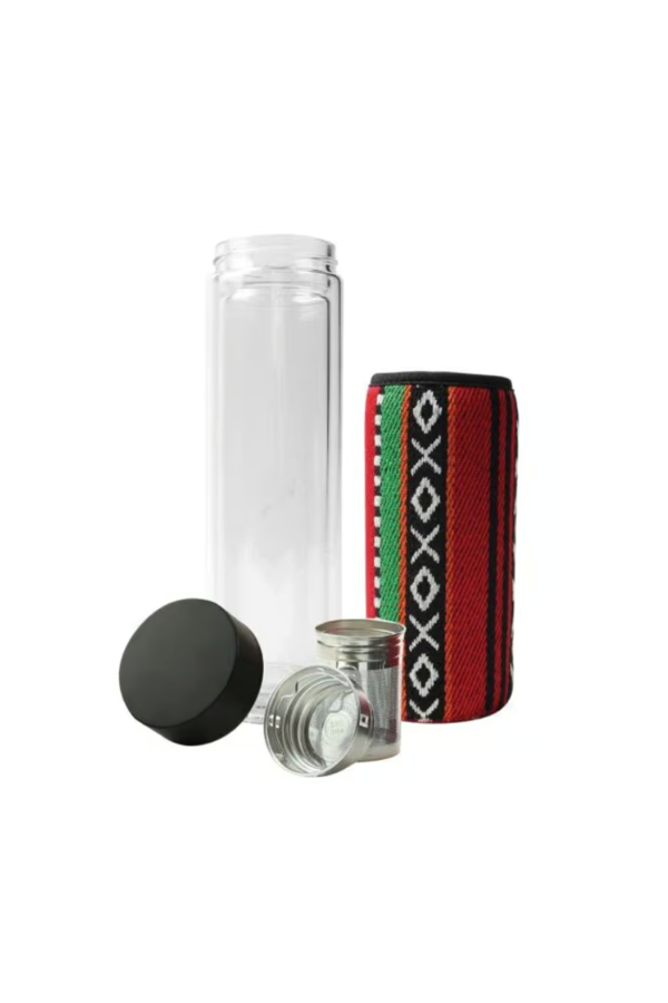 Double Wall Glass Bottles with SADU Sleeve 500ml 